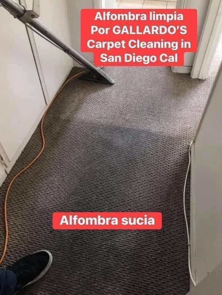 Carpet before and after